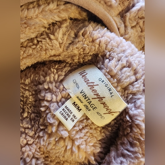 Weatherproof Vintage hooded vest, Women's Medium Pink Teddy Hooded Vest - Picture 7 of 7